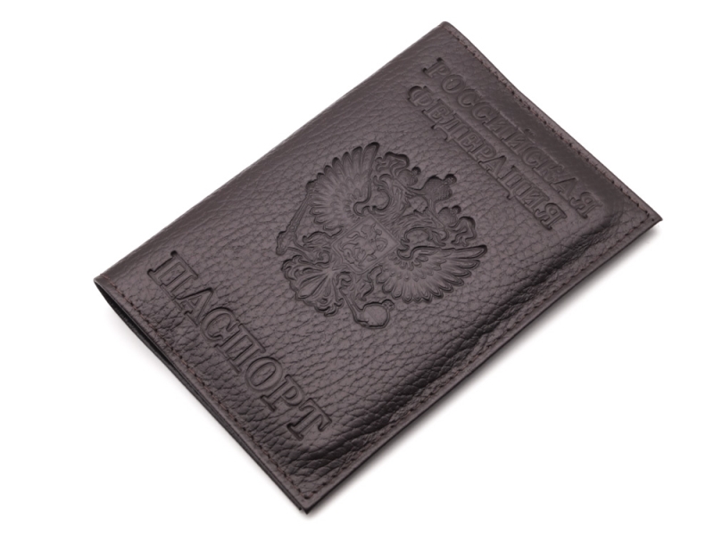 Обложка на паспорт с кожаной визитницей (арт. 469)