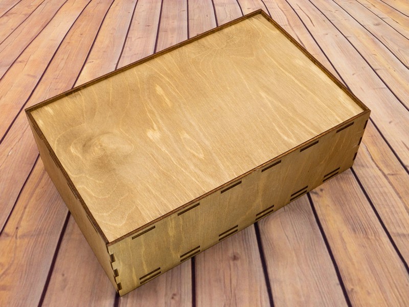 Подарочная упаковка (250х160х80 мм) орех (арт. 1450)